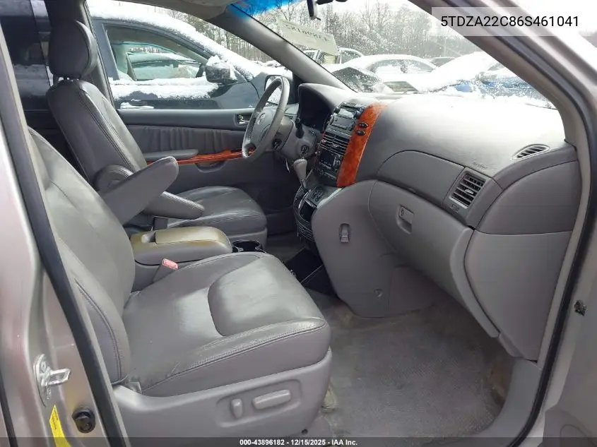 5TDZA22C86S461041 2006 Toyota Sienna Xle