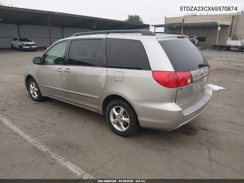 5TDZA23CX6S570874 2006 Toyota Sienna Le