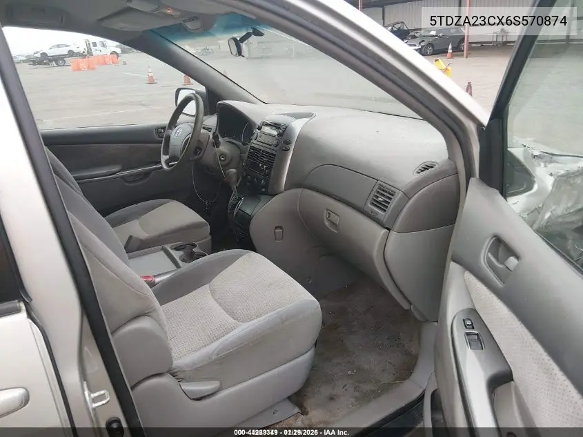 5TDZA23CX6S570874 2006 Toyota Sienna Le
