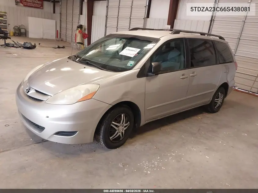 5TDZA23C66S438081 2006 Toyota Sienna Le