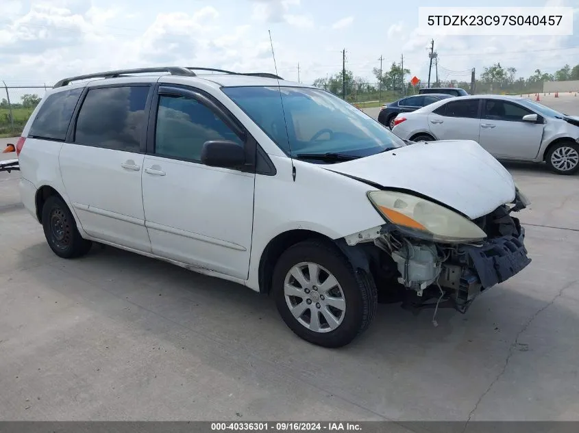 5TDZK23C97S040457 2007 Toyota Sienna Le