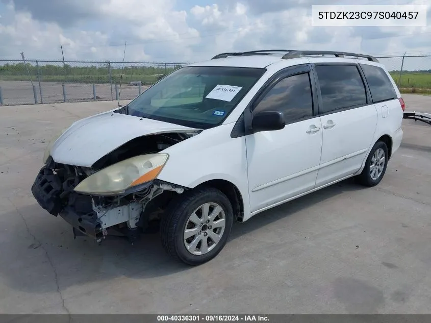 5TDZK23C97S040457 2007 Toyota Sienna Le