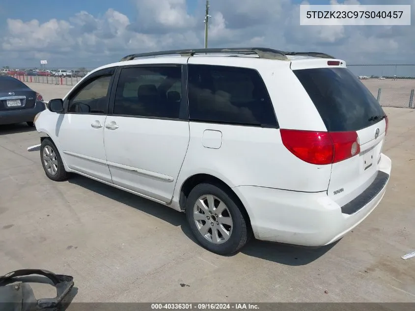 5TDZK23C97S040457 2007 Toyota Sienna Le