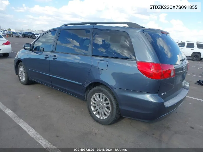 5TDZK22CX7S091855 2007 Toyota Sienna Xle