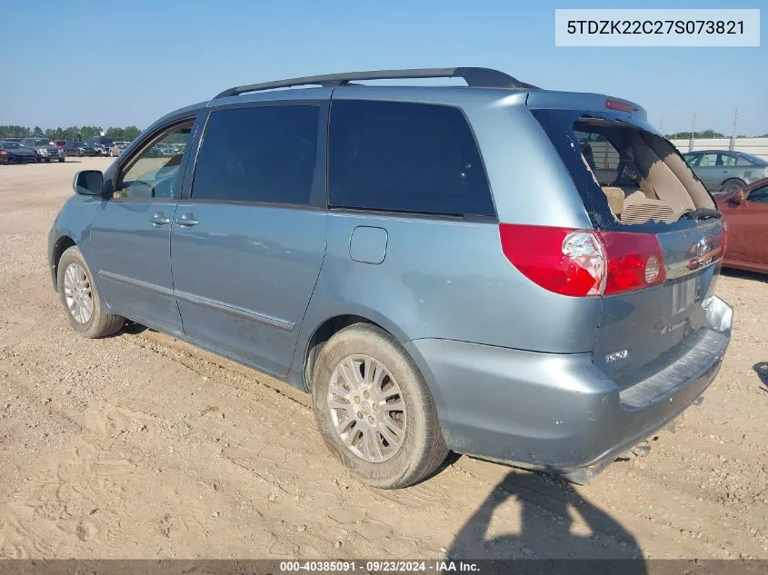 5TDZK22C27S073821 2007 Toyota Sienna Xle Limited