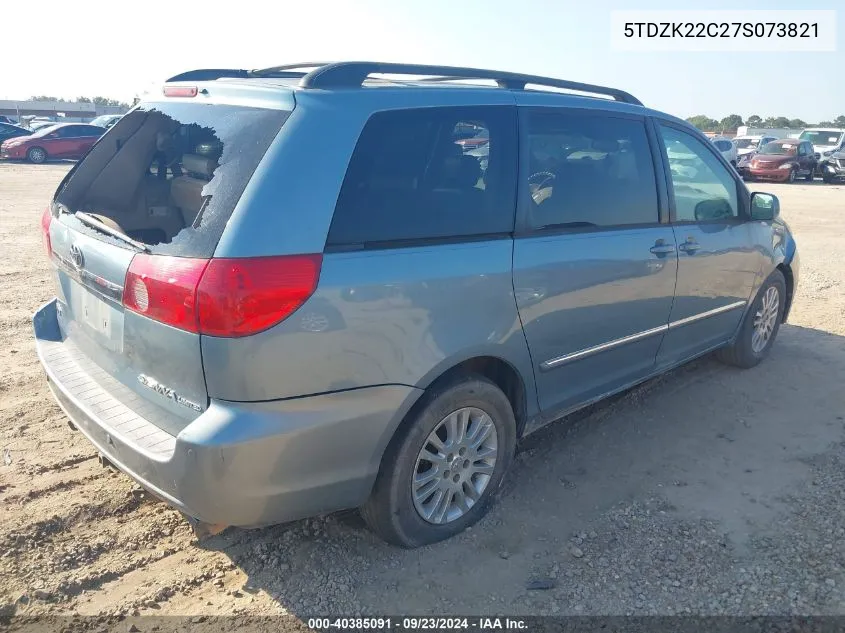 5TDZK22C27S073821 2007 Toyota Sienna Xle Limited