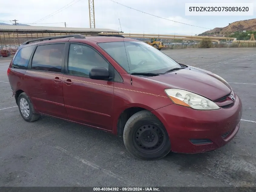 5TDZK23C07S083620 2007 Toyota Sienna Ce