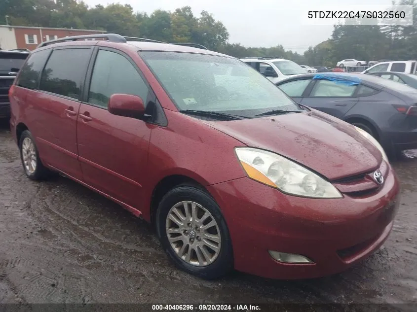 5TDZK22C47S032560 2007 Toyota Sienna Xle