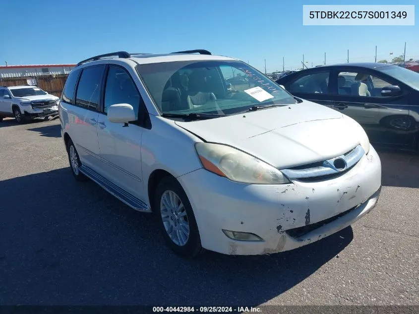 5TDBK22C57S001349 2007 Toyota Sienna Xle Limited