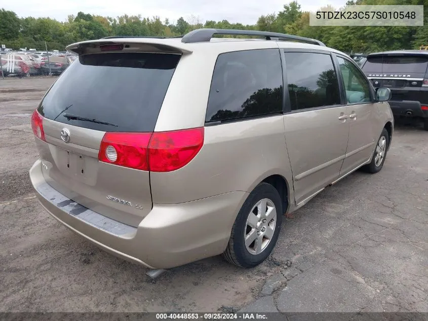 5TDZK23C57S010548 2007 Toyota Sienna Le