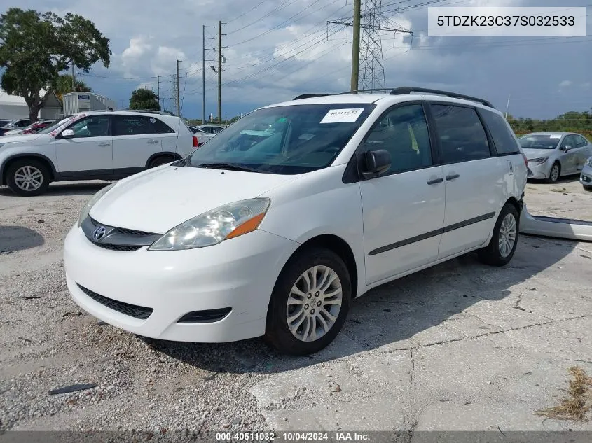 5TDZK23C37S032533 2007 Toyota Sienna Le