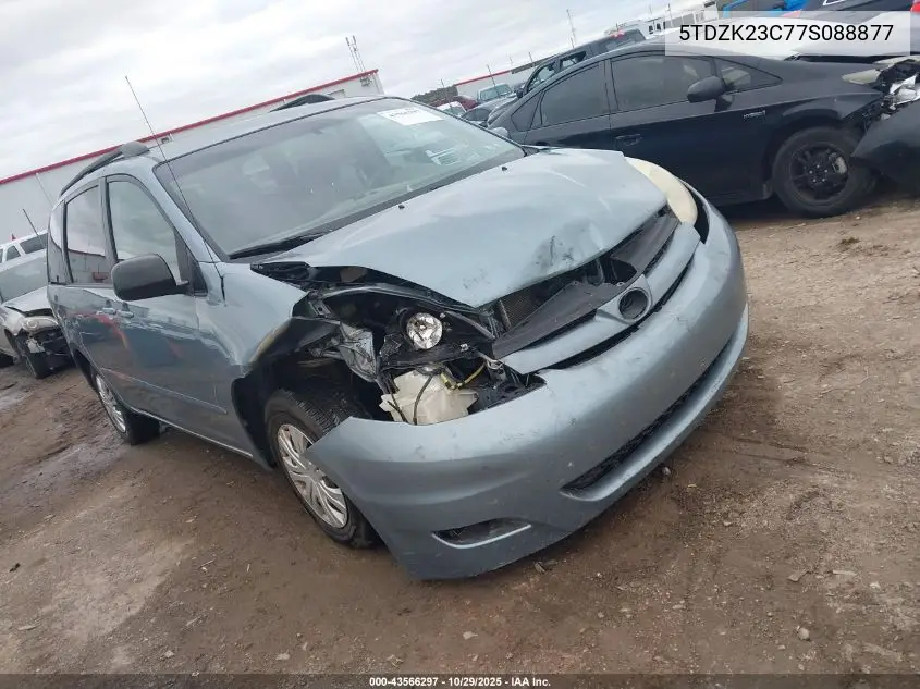 5TDZK23C77S088877 2007 Toyota Sienna Ce