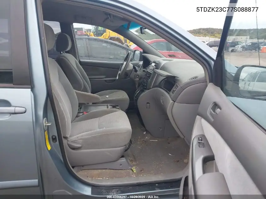 5TDZK23C77S088877 2007 Toyota Sienna Ce