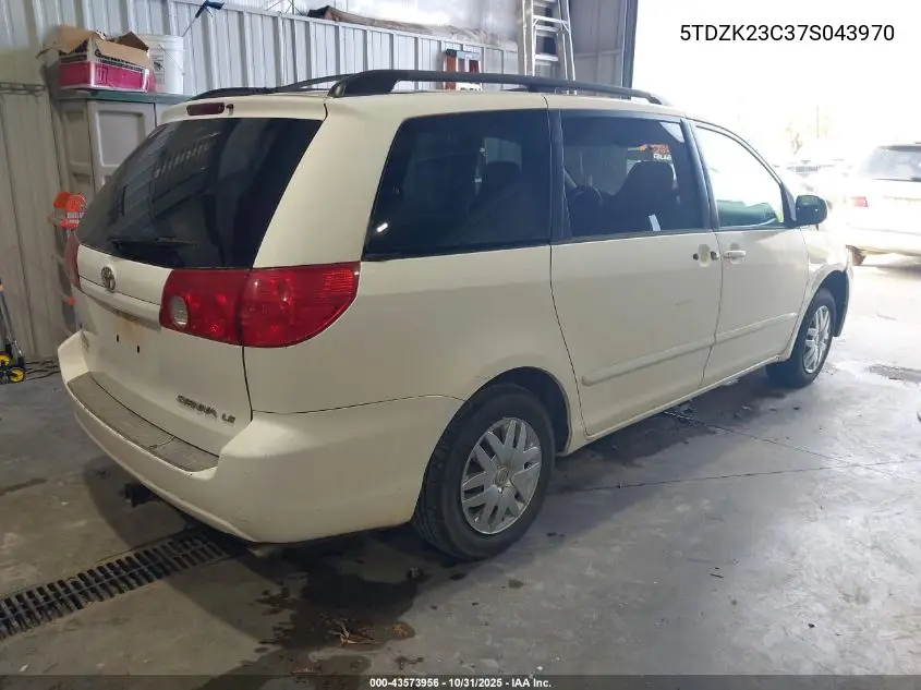5TDZK23C37S043970 2007 Toyota Sienna Le