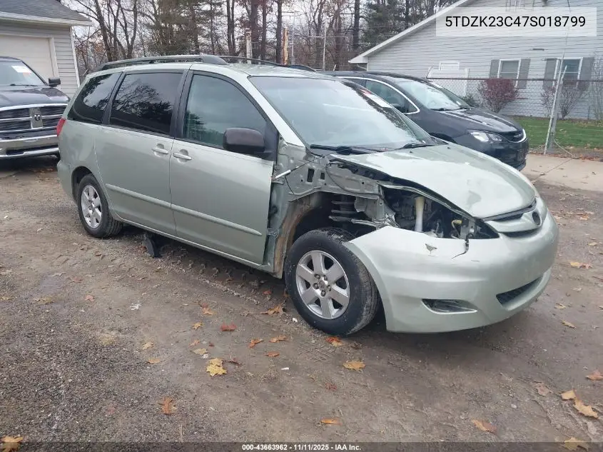 5TDZK23C47S018799 2007 Toyota Sienna Le