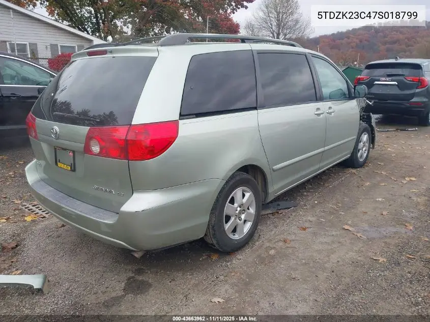 5TDZK23C47S018799 2007 Toyota Sienna Le