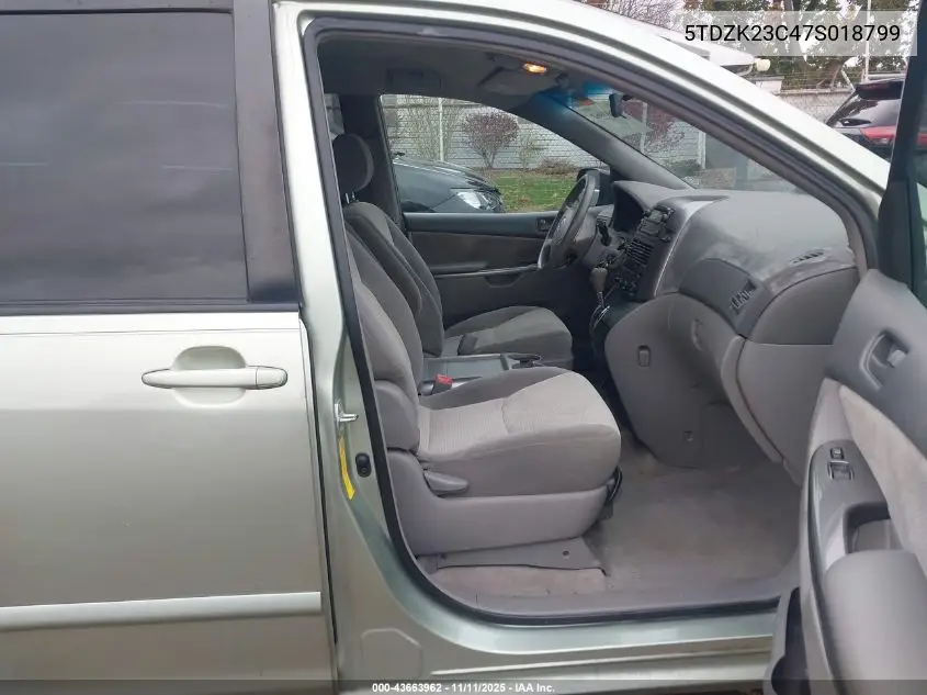 5TDZK23C47S018799 2007 Toyota Sienna Le