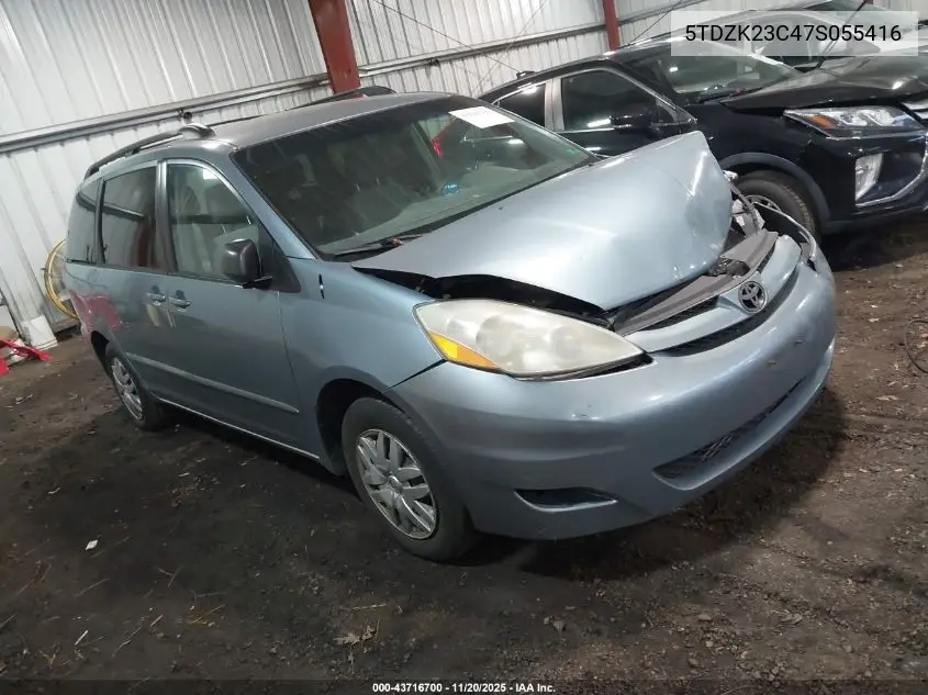 5TDZK23C47S055416 2007 Toyota Sienna Le