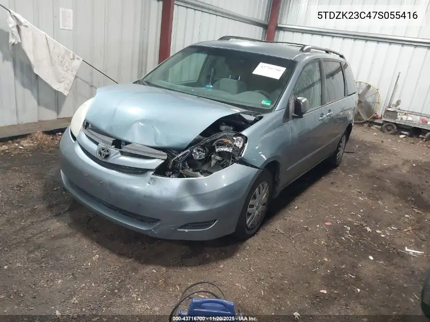 5TDZK23C47S055416 2007 Toyota Sienna Le