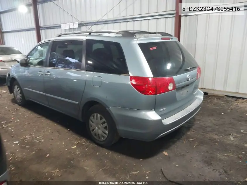5TDZK23C47S055416 2007 Toyota Sienna Le