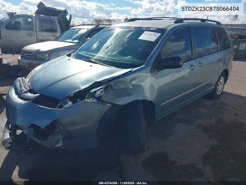 5TDZK23C87S066404 2007 Toyota Sienna Le