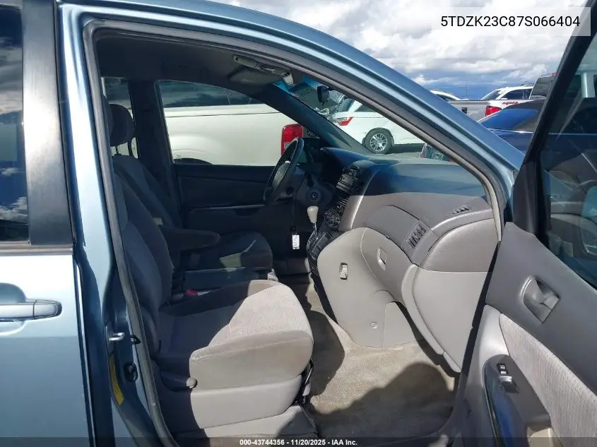 5TDZK23C87S066404 2007 Toyota Sienna Le