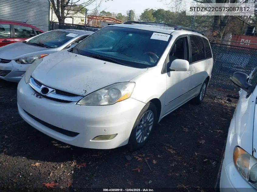 5TDZK22C57S087812 2007 Toyota Sienna Xle Limited