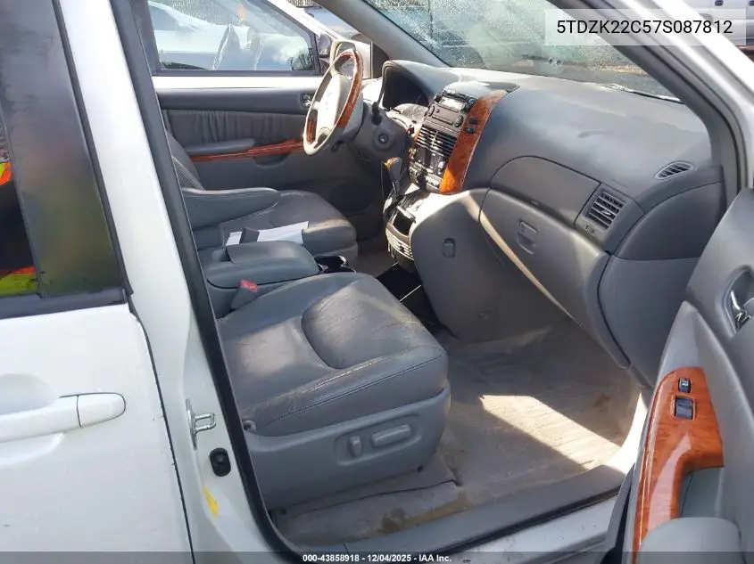 5TDZK22C57S087812 2007 Toyota Sienna Xle Limited