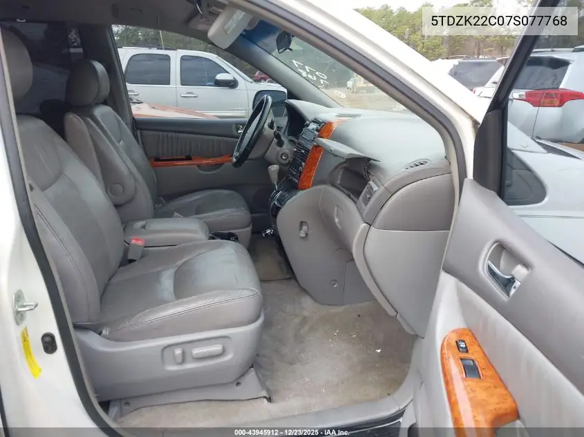 5TDZK22C07S077768 2007 Toyota Sienna Xle