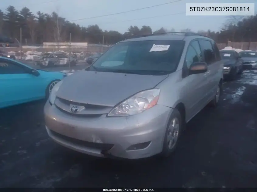 5TDZK23C37S081814 2007 Toyota Sienna Le
