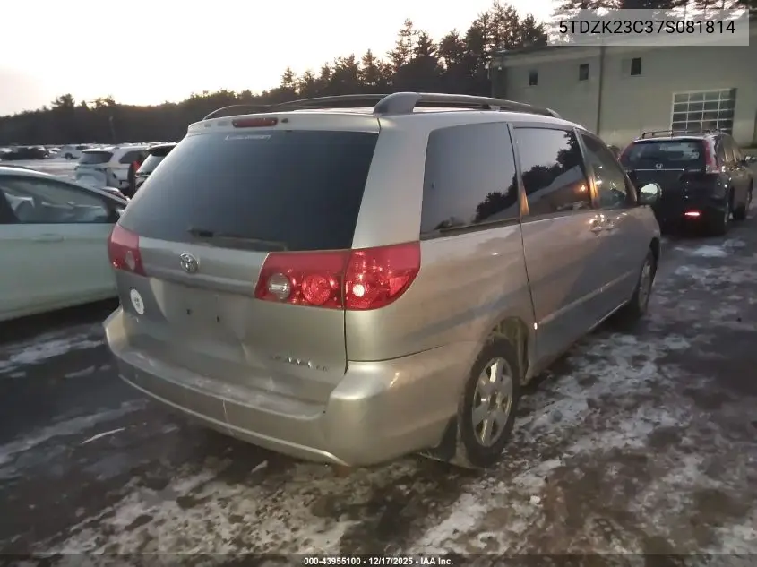 5TDZK23C37S081814 2007 Toyota Sienna Le