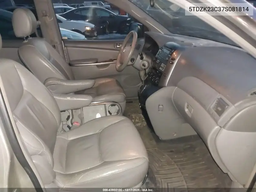 5TDZK23C37S081814 2007 Toyota Sienna Le