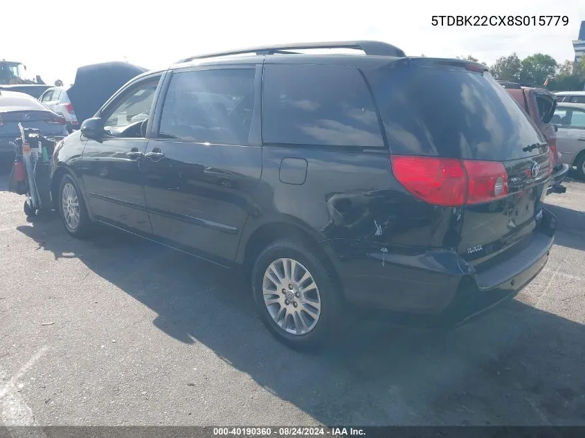 5TDBK22CX8S015779 2008 Toyota Sienna Xle