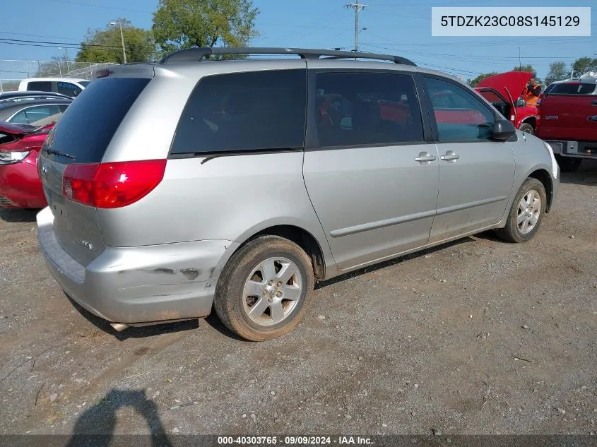 5TDZK23C08S145129 2008 Toyota Sienna Le