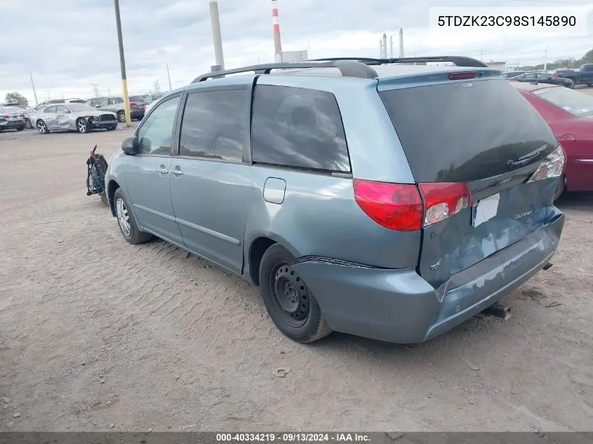 5TDZK23C98S145890 2008 Toyota Sienna Ce/Le