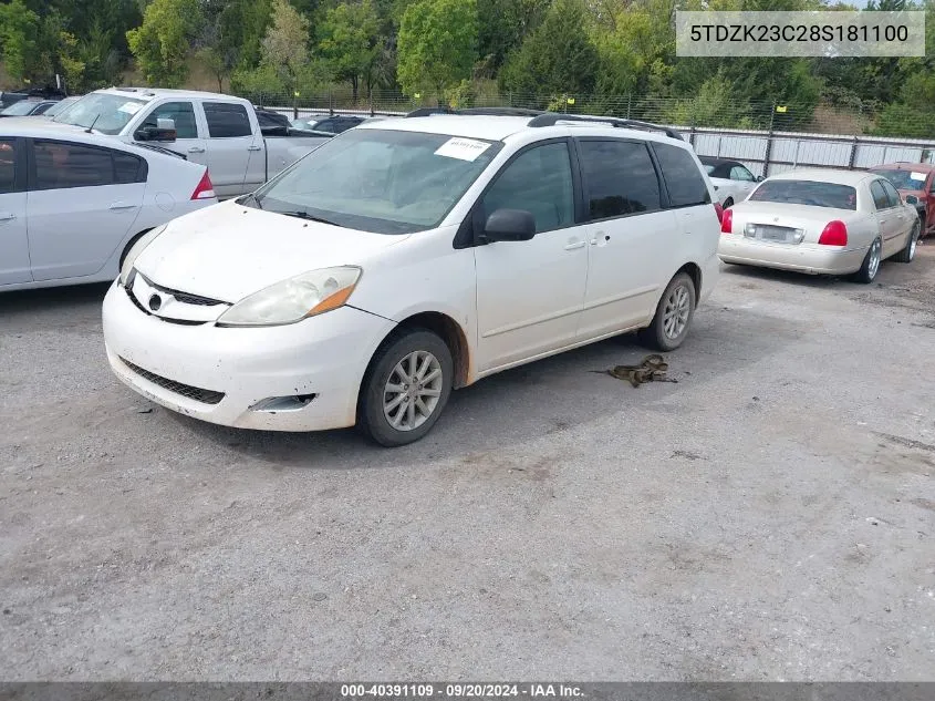 5TDZK23C28S181100 2008 Toyota Sienna Le