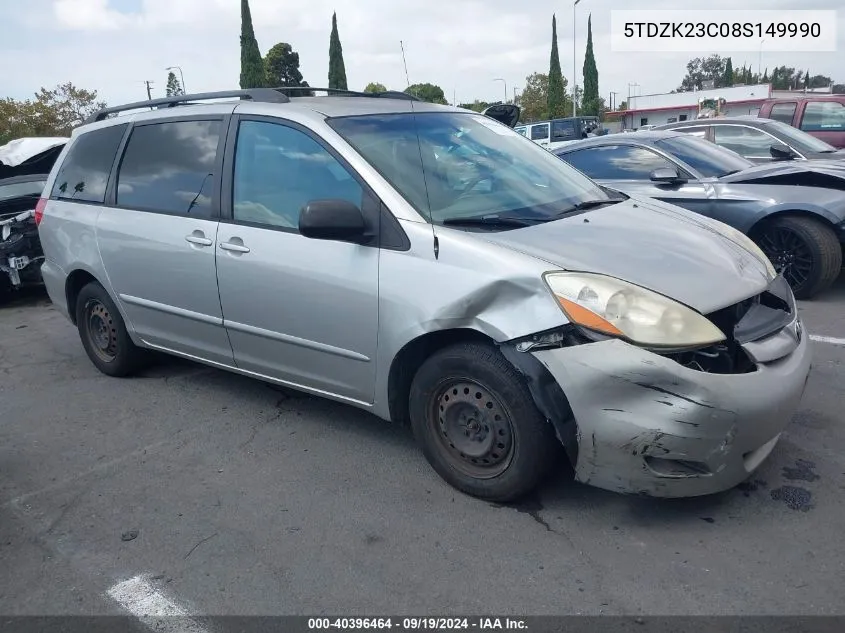 5TDZK23C08S149990 2008 Toyota Sienna Le