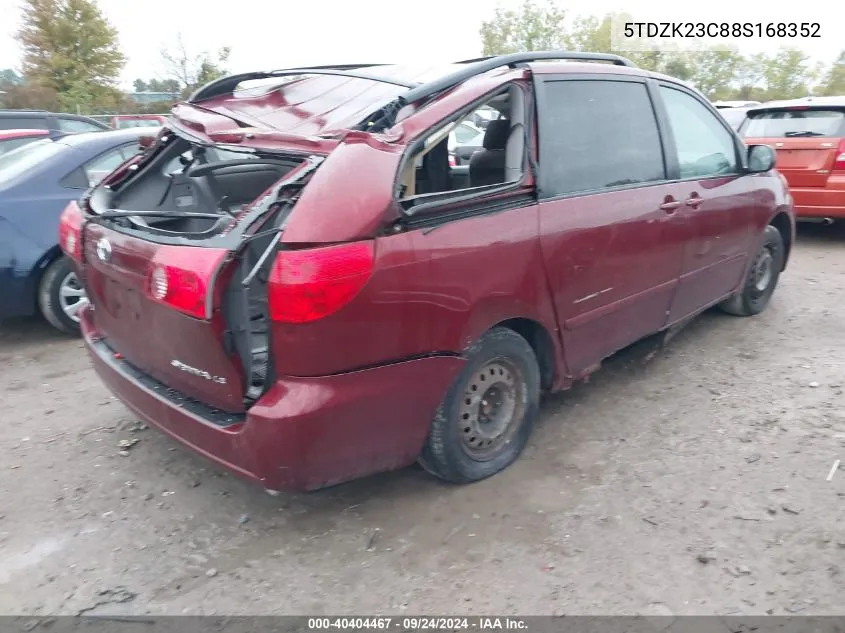 5TDZK23C88S168352 2008 Toyota Sienna Ce/Le