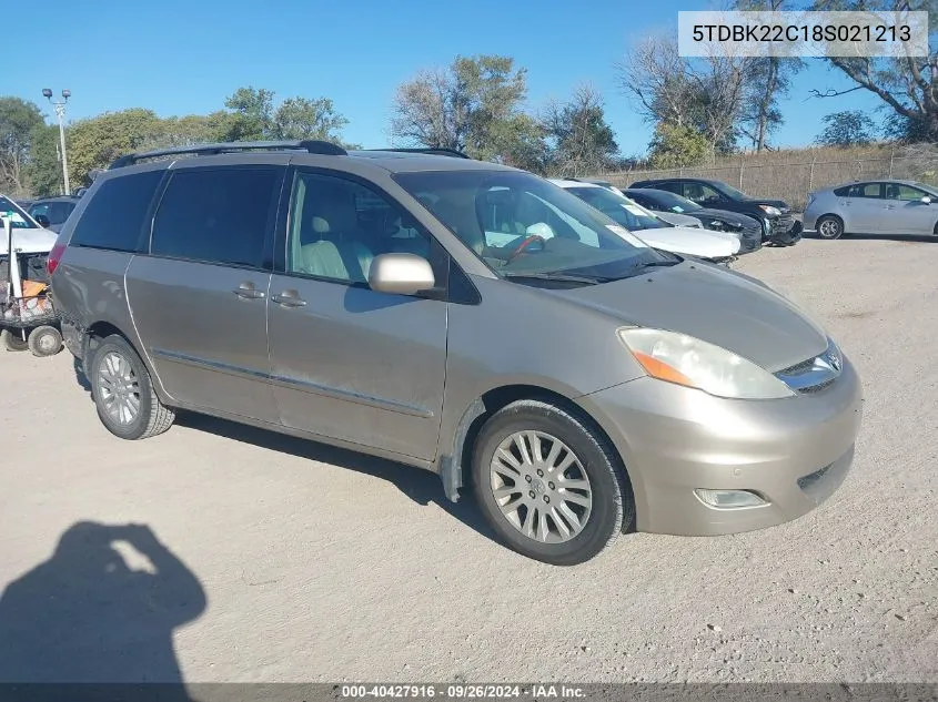 5TDBK22C18S021213 2008 Toyota Sienna Limited