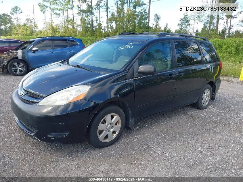 5TDZK23C78S133432 2008 Toyota Sienna Le