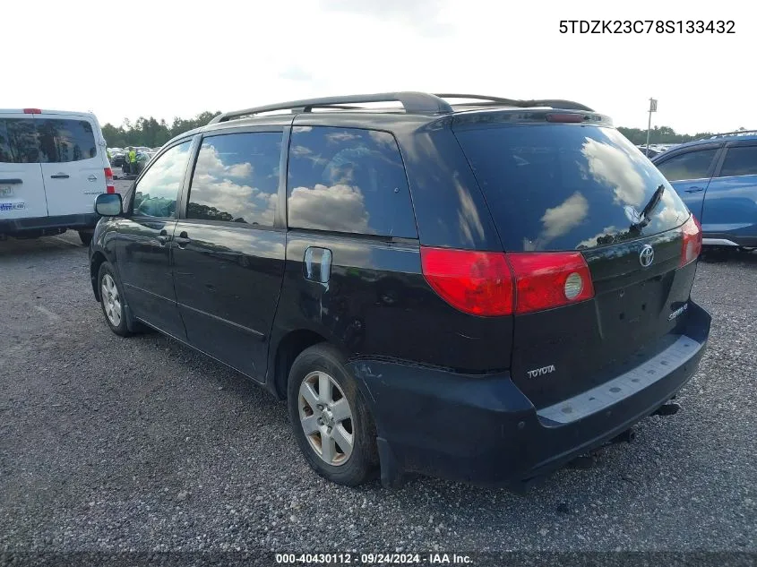 5TDZK23C78S133432 2008 Toyota Sienna Le