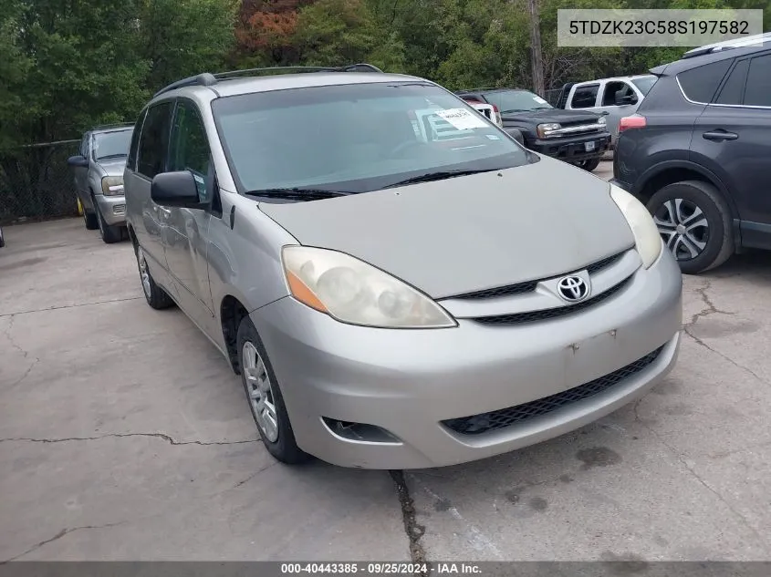 5TDZK23C58S197582 2008 Toyota Sienna Le