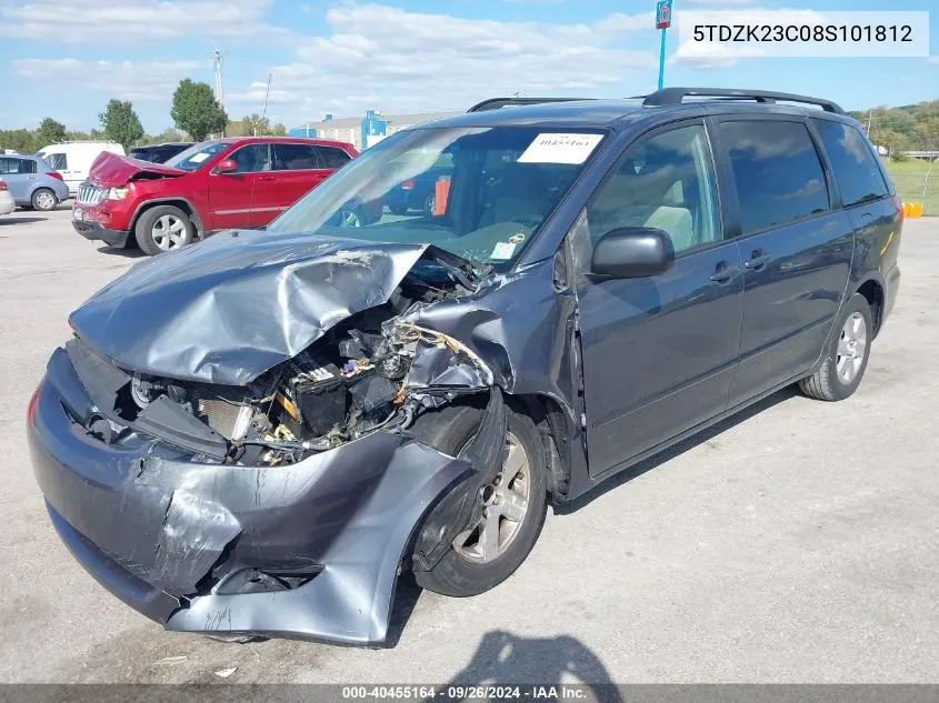 5TDZK23C08S101812 2008 Toyota Sienna Le