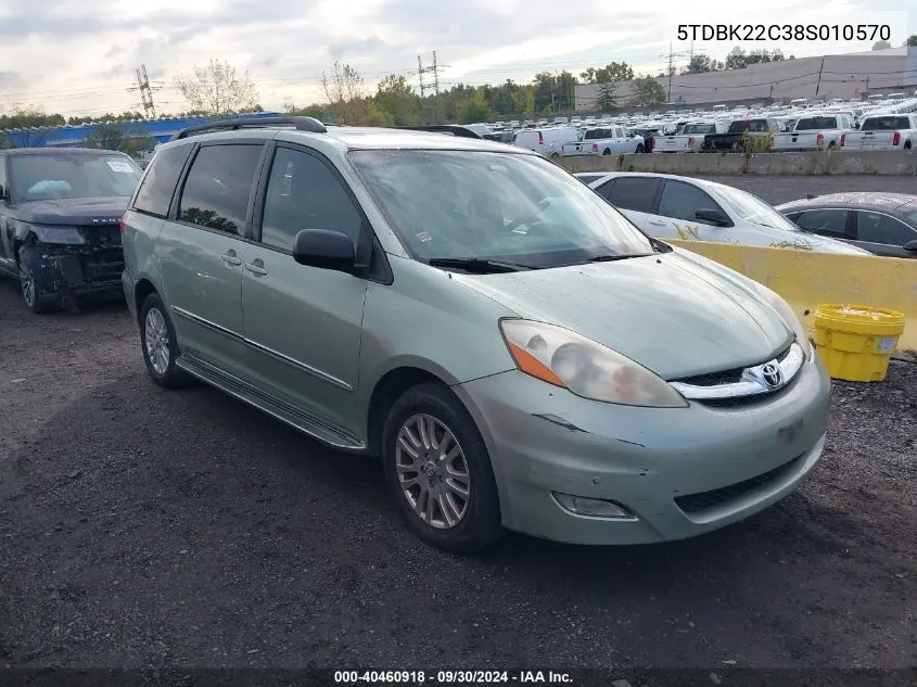 5TDBK22C38S010570 2008 Toyota Sienna Limited