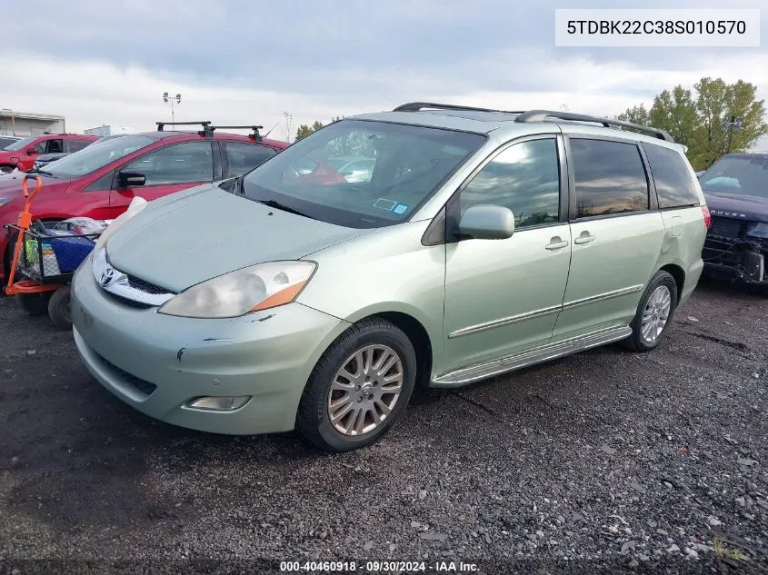 5TDBK22C38S010570 2008 Toyota Sienna Limited