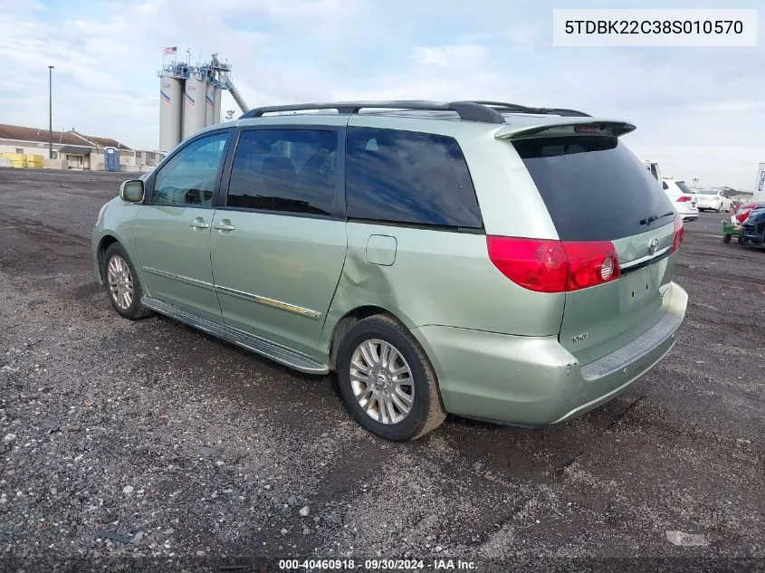 5TDBK22C38S010570 2008 Toyota Sienna Limited