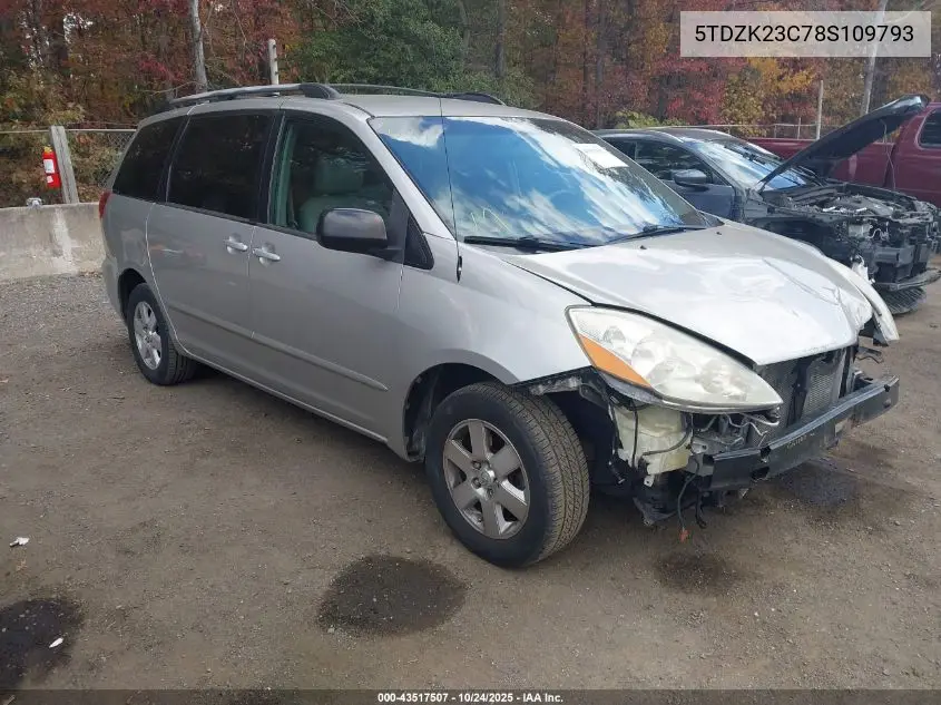 5TDZK23C78S109793 2008 Toyota Sienna Le
