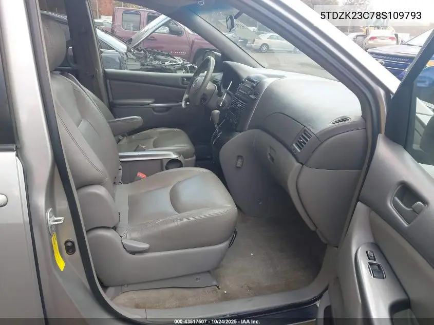 5TDZK23C78S109793 2008 Toyota Sienna Le