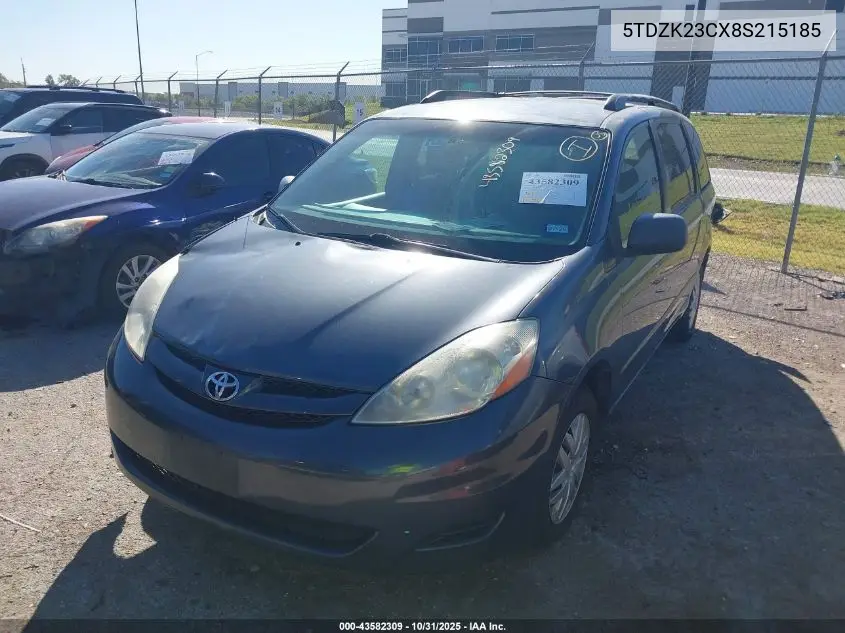 5TDZK23CX8S215185 2008 Toyota Sienna Le