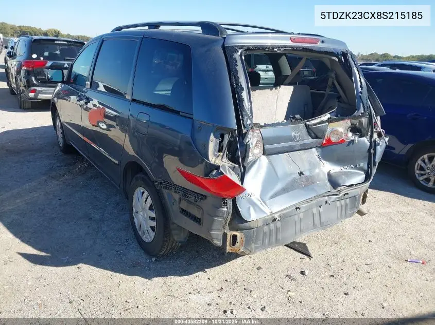 5TDZK23CX8S215185 2008 Toyota Sienna Le